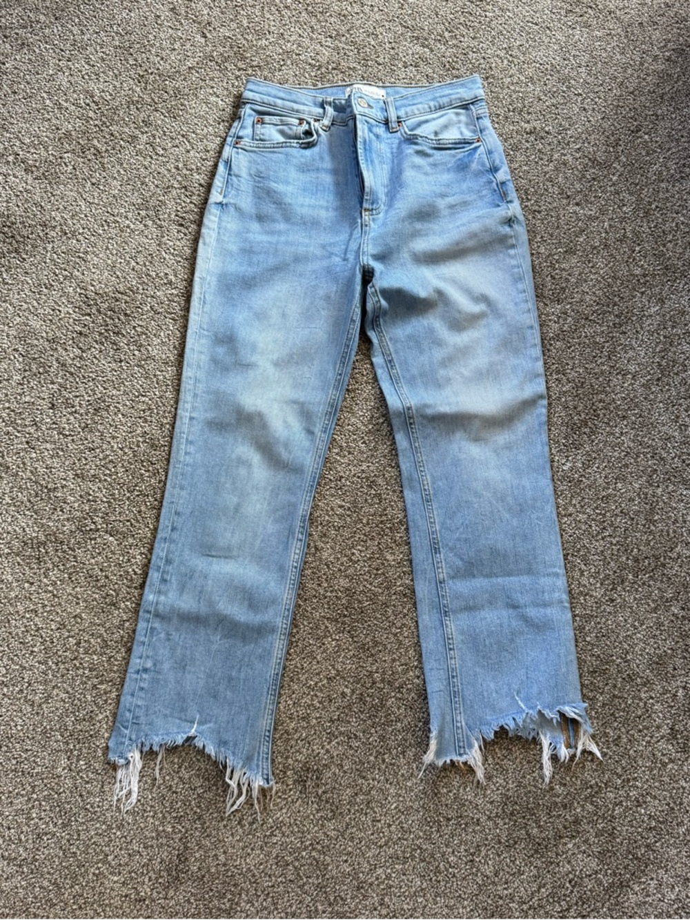 Zara Dreed Flare Jeans